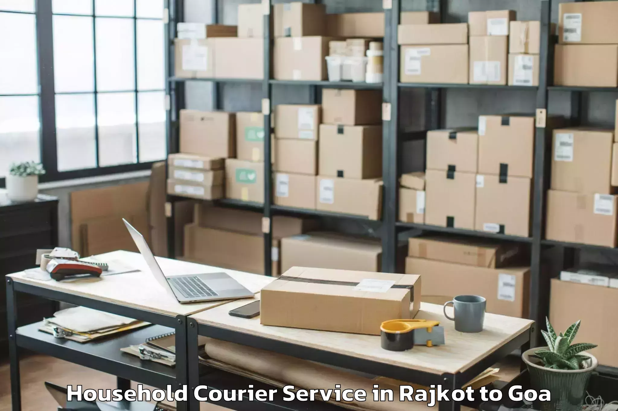 Easy Rajkot to Colovale Household Courier Booking